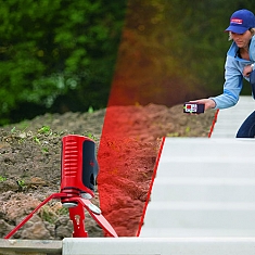 Работа построителя плоскостей Leica Lino L2